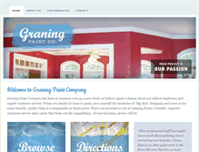 Tablet Screenshot of graningpaint.com